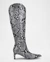 Marc Fisher Ltd Quinnie Pointed Toe Knee High Boot In Light Natural