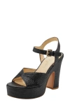 MARC FISHER LTD STARLA BLOCK HEEL PLATFORM SANDAL