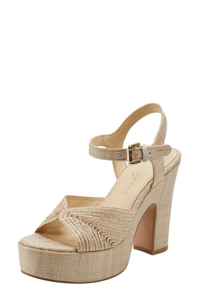 Marc Fisher Ltd Women's Starla Block Heel Dress Sandals In Natural