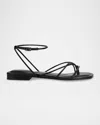 Marc Fisher Ltd Strappy Tubular Ankle-strap Sandals In Black