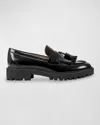 Marc Fisher Ltd Ozzie Kiltie Lug Loafer In Black