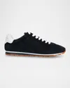 Marc Fisher Ltd Teddy Suede Low-top Sneakers In Light Natural