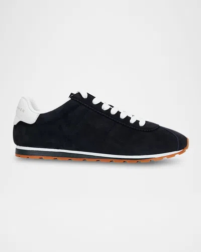 Marc Fisher Ltd Teddy Suede Low-top Sneakers In Light Natural