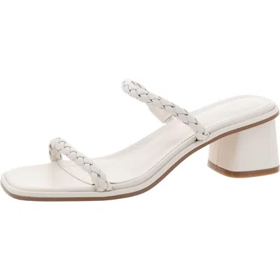 Marc Fisher Ltd Thoral Womens Leather Square Toe Slide Sandals