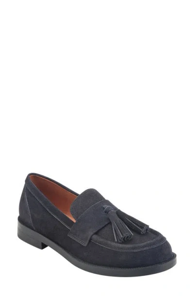 Marc Fisher Ltd Tifani Tassel Loafer In Dark Blue
