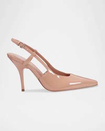 Marc Fisher Ltd Torry Patent Leather Slingback Pumps In Pink