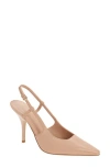 Marc Fisher Ltd Torry Slingback Pointed Toe Pump In Nude