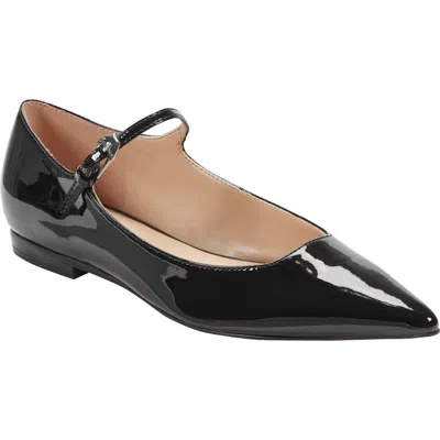 Marc Fisher Ltd Trella Mary Jane Pointed Toe Flat In Black