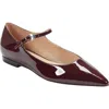 Marc Fisher Ltd Trella Mary Jane Pointed Toe Flat In Red