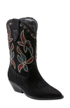 Marc Fisher Ltd Trista Western Boot In Dark Blue