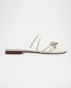 Marc Fisher Ltd Tubular Knot Ornament Slide Sandals In Chic Cream