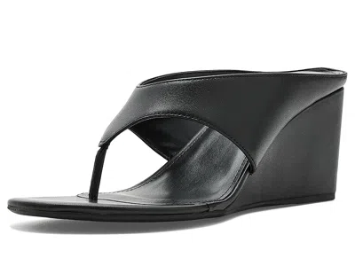 Marc Fisher Ltd Udena Wedge Flip Flop In Black