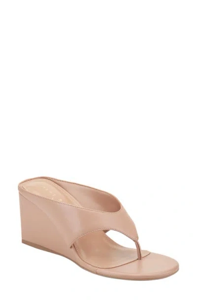 Marc Fisher Ltd Udena Wedge Flip Flop In Neutral