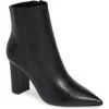 Marc Fisher Ltd Ulani Pointy Toe Bootie In Black Leather