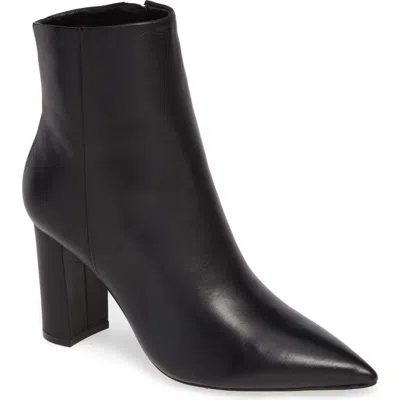 Marc Fisher Ltd Ulani Pointy Toe Bootie In Black Leather