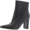 Marc Fisher Ltd Ulani Womens Block Heel Ankle Boots In Black Leather