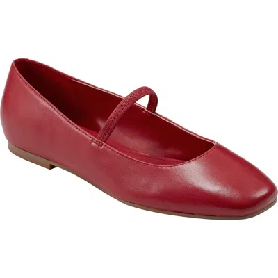 Marc Fisher Ltd Urella Mary Jane Flat In Burgundy