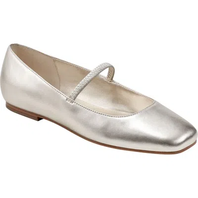 Marc Fisher Ltd Urella Mary Jane Flat In Gold