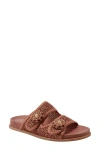 Marc Fisher Ltd Valena Slide Sandal In Brown