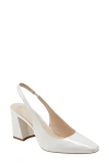 Marc Fisher Ltd Valinda Block Heel Slingback Pump In Ivory