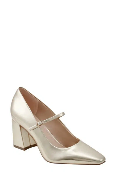 Marc Fisher Ltd Vanderly Mary Jane Pump In Gold