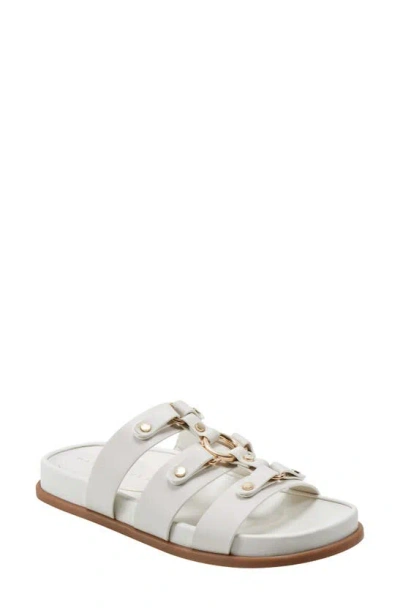 Marc Fisher Ltd Verity Fisherman Slide Sandal In Ivory