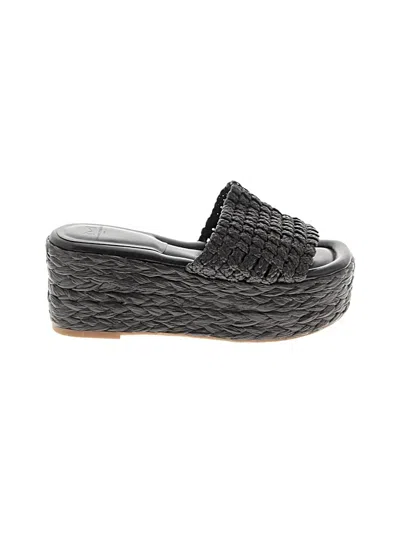 Pre-owned Marc Fisher Ltd Wedges In Black