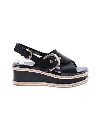 Pre-owned Marc Fisher Ltd Wedges In Black