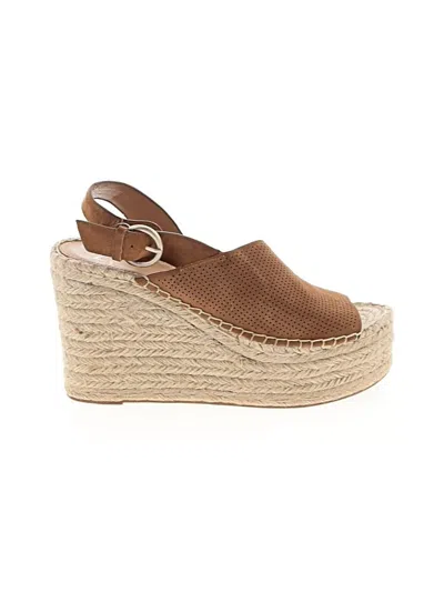 Pre-owned Marc Fisher Ltd Wedges In Brown