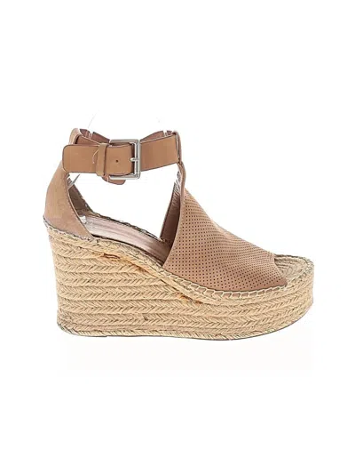Pre-owned Marc Fisher Ltd Wedges In Brown