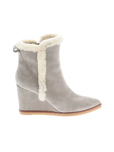 Pre-owned Marc Fisher Ltd Wedges In Gray