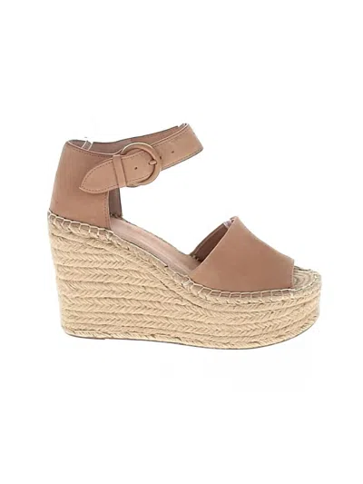 Pre-owned Marc Fisher Ltd Wedges In Tan