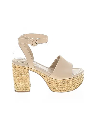 Pre-owned Marc Fisher Ltd Wedges In Tan