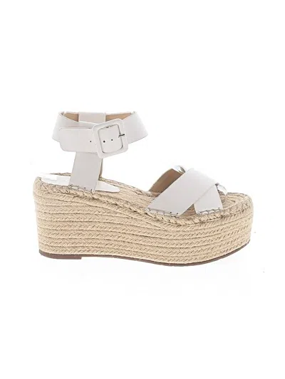 Pre-owned Marc Fisher Ltd Wedges In White