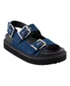 Marc Fisher Ltd Agenda Sandal In Dark Blue Denim