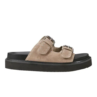 Marc Fisher Ltd Women's Agusta Studded Slide Sandal In Neutral