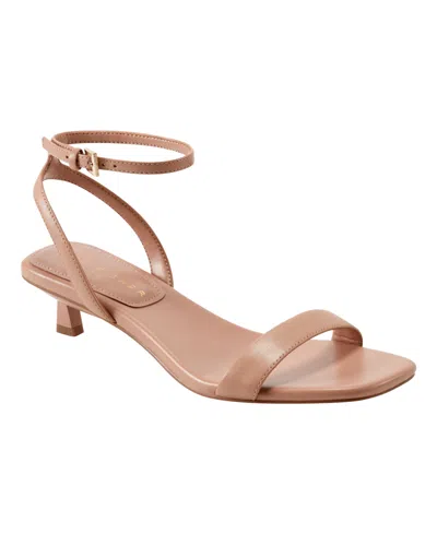 Marc Fisher Ltd Women's Alona Kitten Heel Sandals In Natural