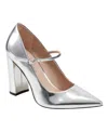 Marc Fisher Ltd Artie Pointed Toe Pump In Silver Leather