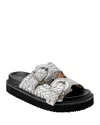 Marc Fisher Ltd Auggie Two Strap Sandal In Silver