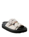 Marc Fisher Ltd Auggie Two Strap Sandal In White