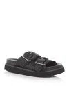 Marc Fisher Ltd Auggie Two Strap Sandal In Black
