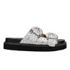 Marc Fisher Ltd Auggie Two Strap Sandal In Silver