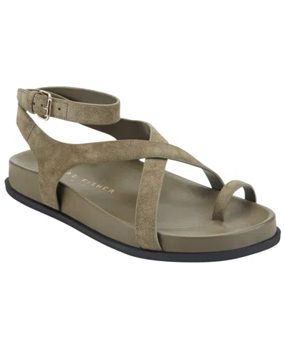 Marc Fisher Ltd Bevy Ankle Strap Sandal In Green
