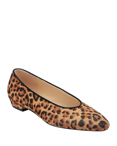 Marc Fisher Ltd Bodie Pointed Toe Flat In Animal Print