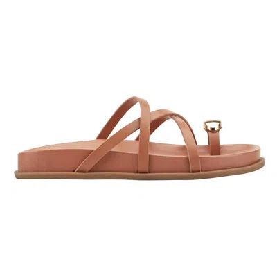 Marc Fisher Ltd Braidey Slide Sandal In Brown