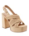 Marc Fisher Ltd Women's Caddy Espadrille Platform Sandals In Light Natural