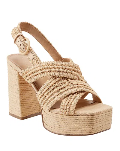 Marc Fisher Ltd Women's Caddy Espadrille Platform Sandals In Light Natural