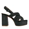 Marc Fisher Ltd Women's Caddy Platform Sandal In Black