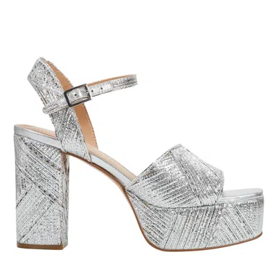 Marc Fisher Ltd Women's Calyn Platform Sandal In Silver
