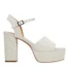 Marc Fisher Ltd Women's Calyn Platform Sandal In White